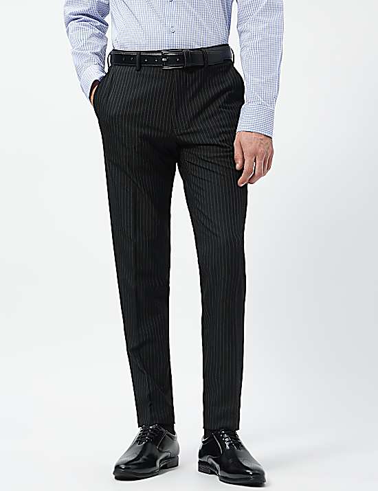 Tailored Striped Longline Waistcoat