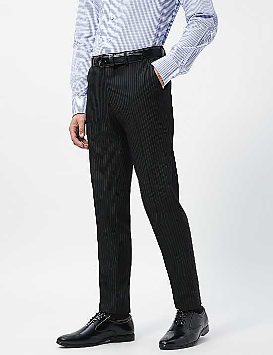 Tailored Striped Longline Waistcoat