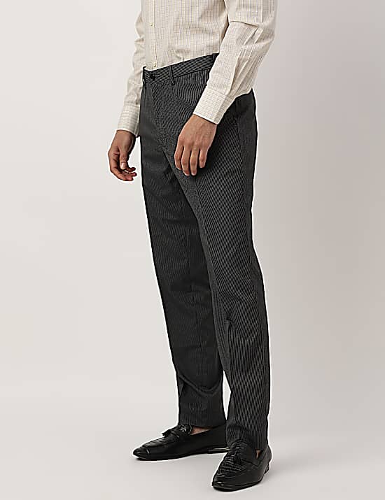 Tailored Striped Longline Waistcoat