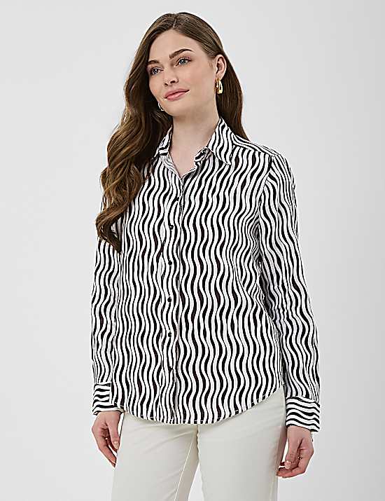 Tailored Striped Longline Waistcoat