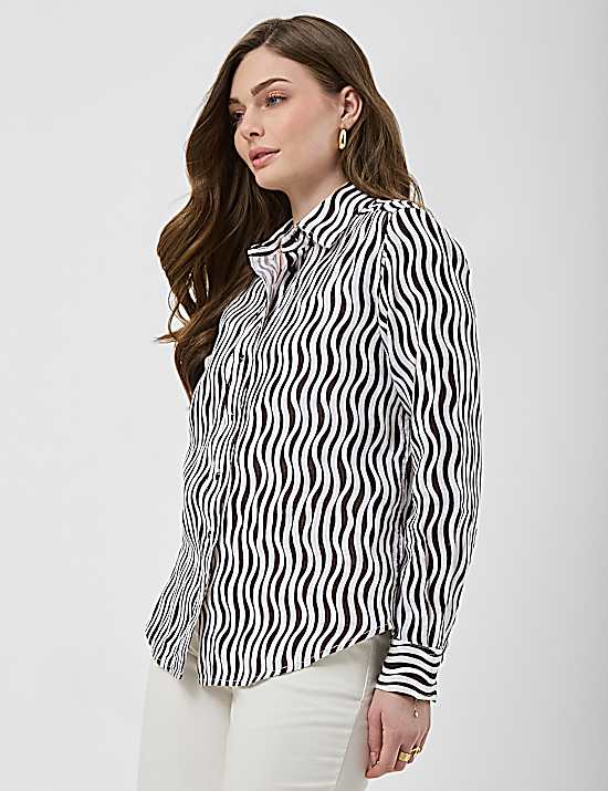 Tailored Striped Longline Waistcoat