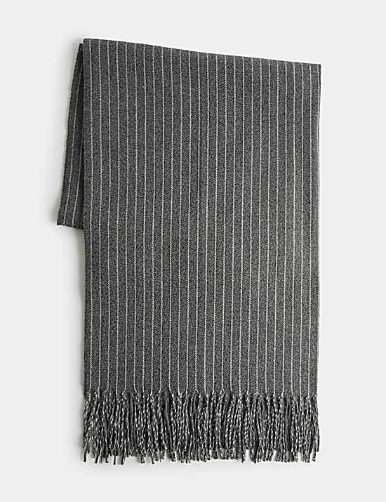 Tailored Striped Longline Waistcoat