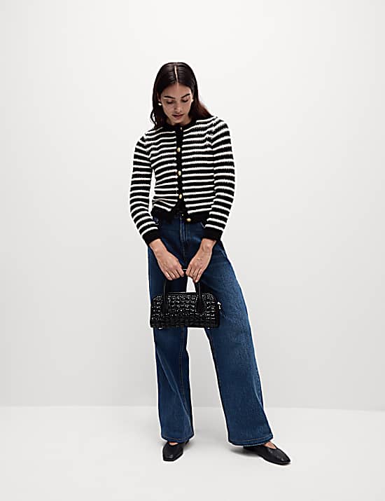 Tailored Striped Longline Waistcoat