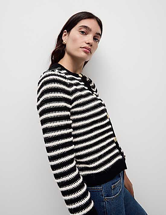 Tailored Striped Longline Waistcoat