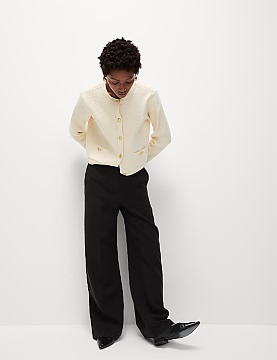 Tailored Striped Longline Waistcoat