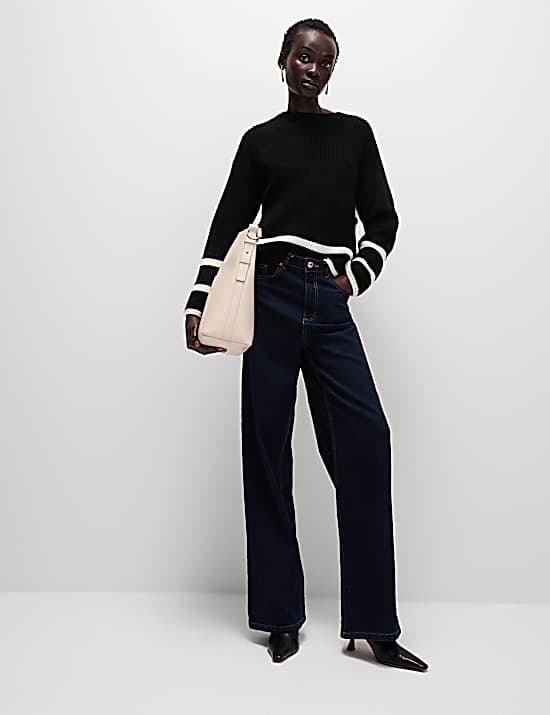 Tailored Striped Longline Waistcoat