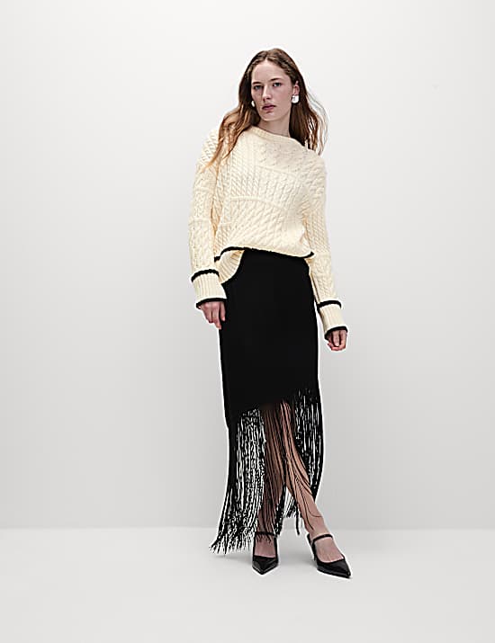 Tailored Striped Longline Waistcoat