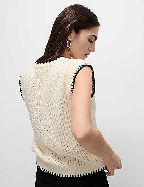 Tailored Striped Longline Waistcoat