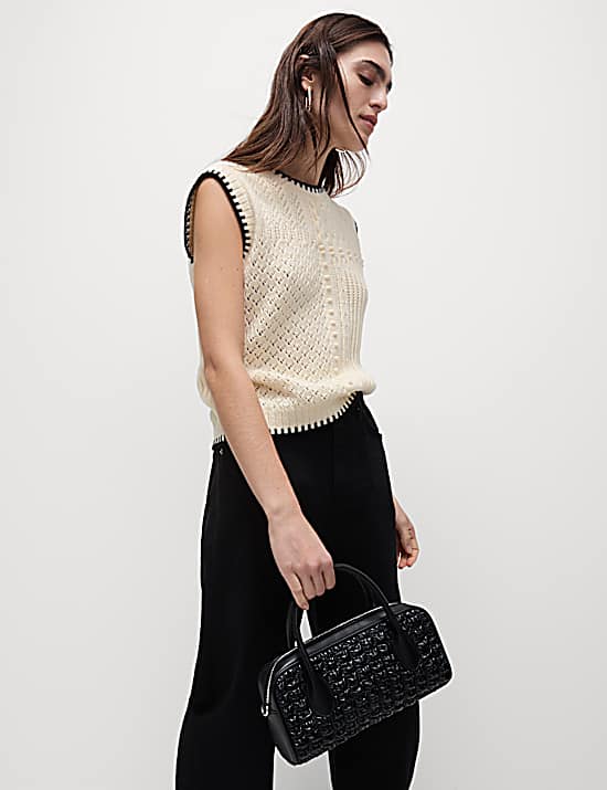 Tailored Striped Longline Waistcoat