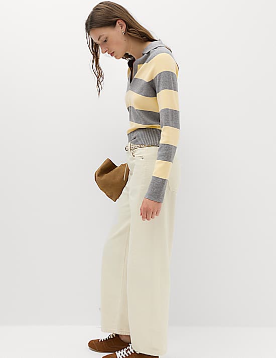 Tailored Striped Longline Waistcoat