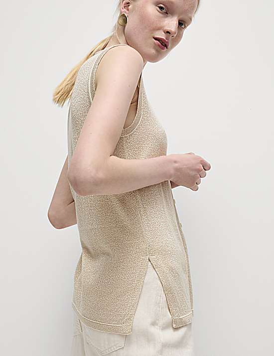 Tailored Striped Longline Waistcoat
