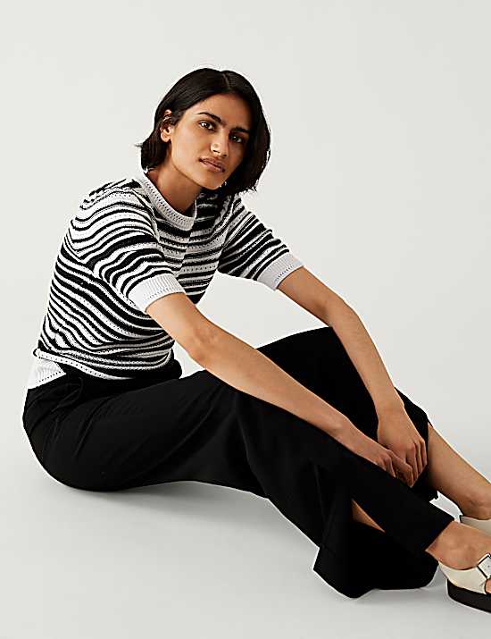 Tailored Striped Longline Waistcoat
