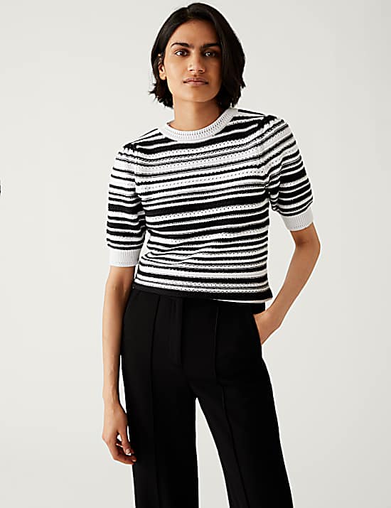 Tailored Striped Longline Waistcoat