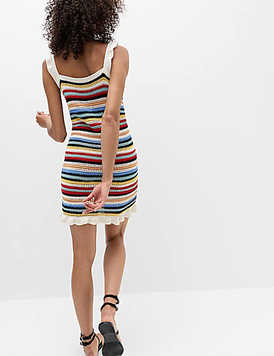 Tailored Striped Longline Waistcoat