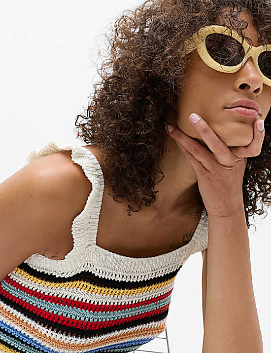 Tailored Striped Longline Waistcoat