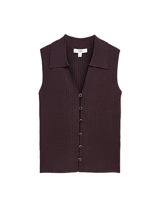 Tailored Striped Longline Waistcoat