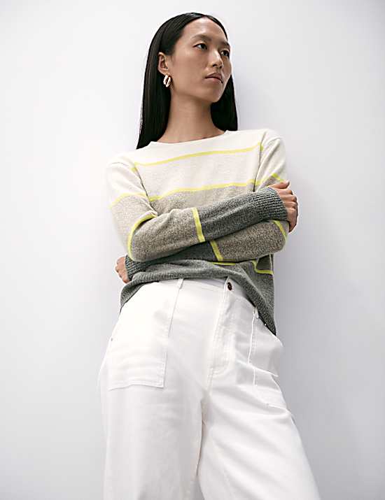 Tailored Striped Longline Waistcoat