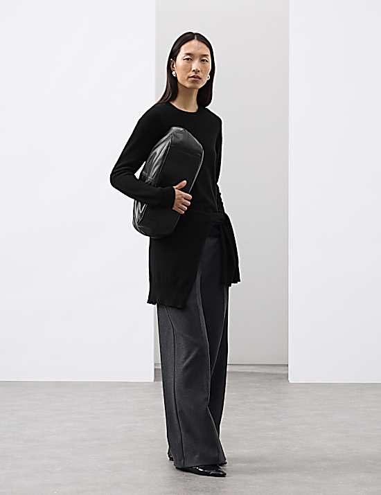 Tailored Striped Longline Waistcoat