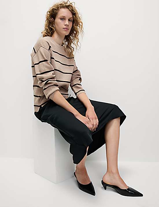 Tailored Striped Longline Waistcoat