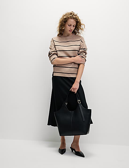 Tailored Striped Longline Waistcoat