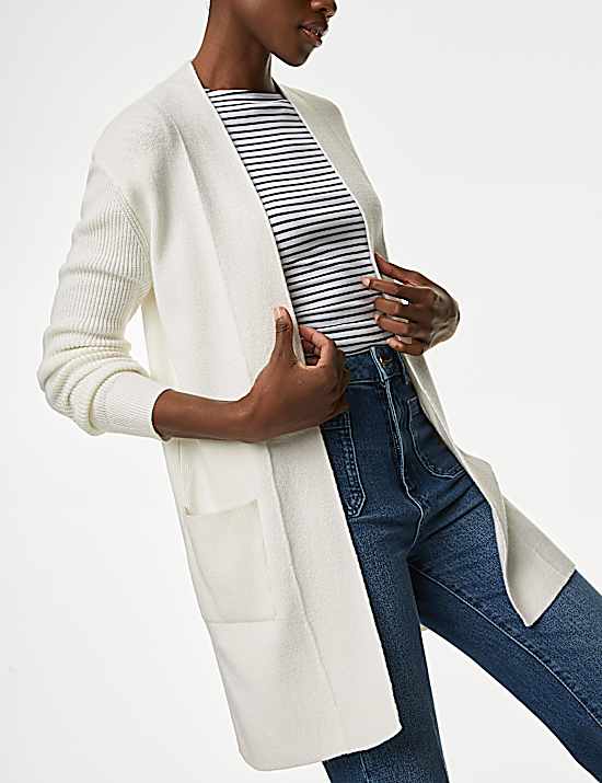 Tailored Striped Longline Waistcoat