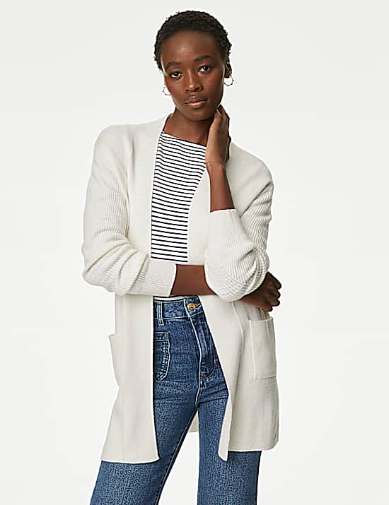 Tailored Striped Longline Waistcoat