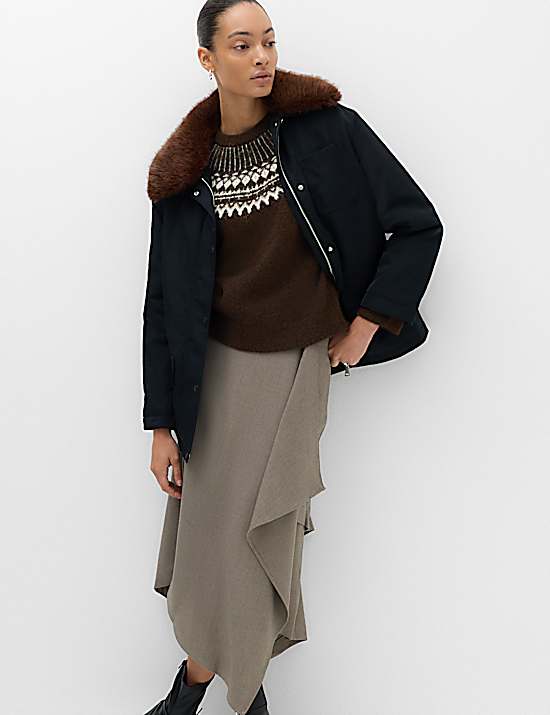 Tailored Striped Longline Waistcoat