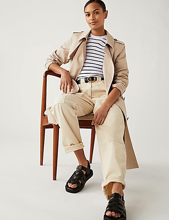 Tailored Striped Longline Waistcoat