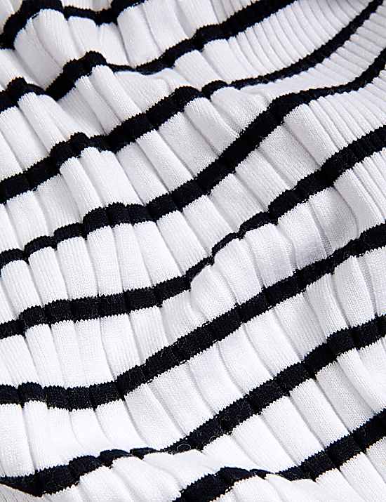 Tailored Striped Longline Waistcoat