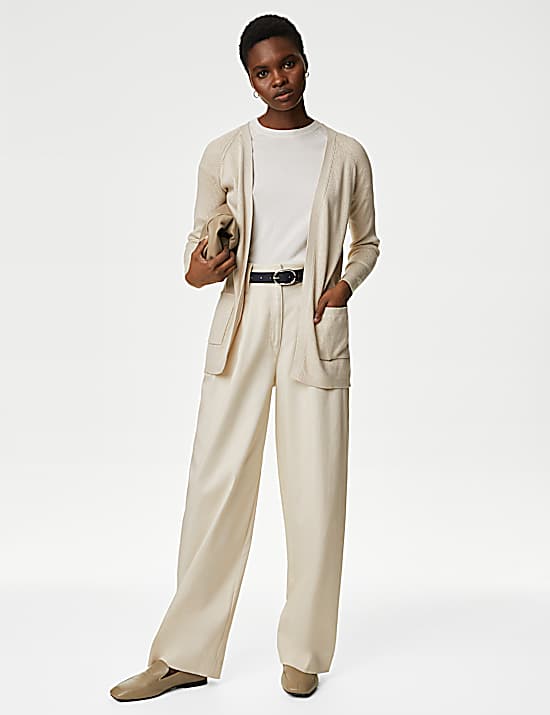 Tailored Striped Longline Waistcoat