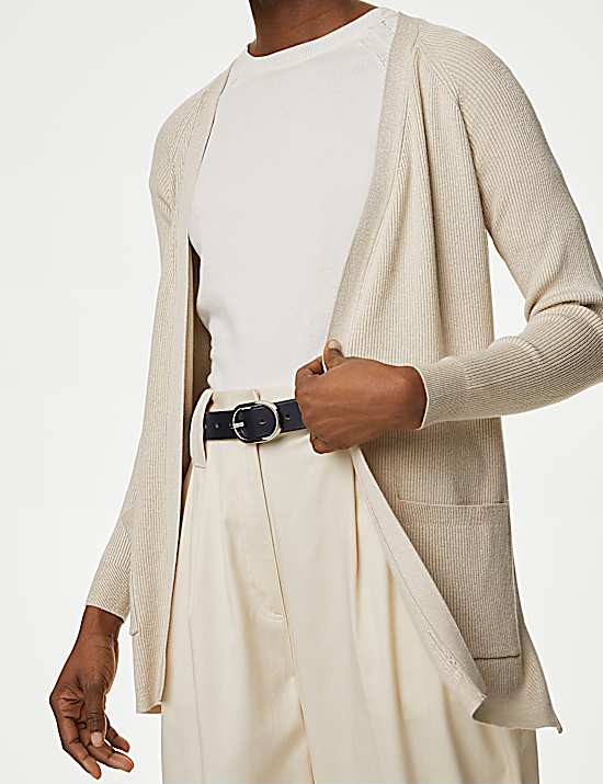 Tailored Striped Longline Waistcoat
