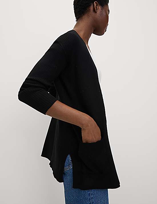 Tailored Striped Longline Waistcoat