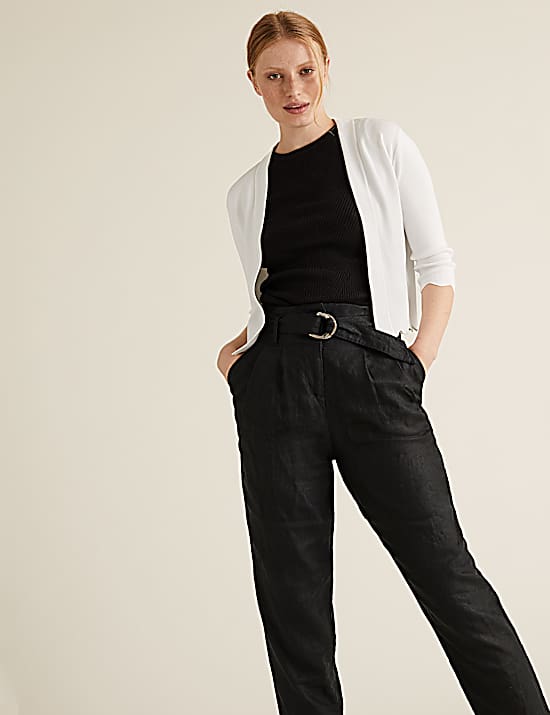 Tailored Striped Longline Waistcoat