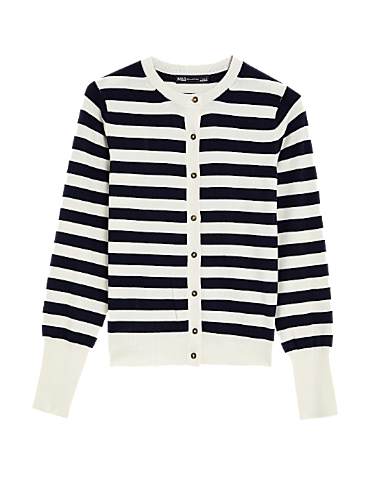 Tailored Striped Longline Waistcoat