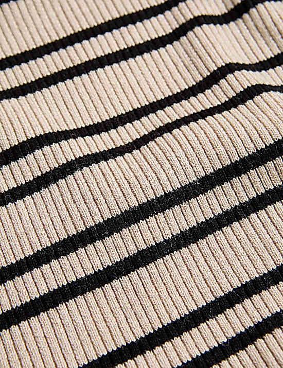 Tailored Striped Longline Waistcoat