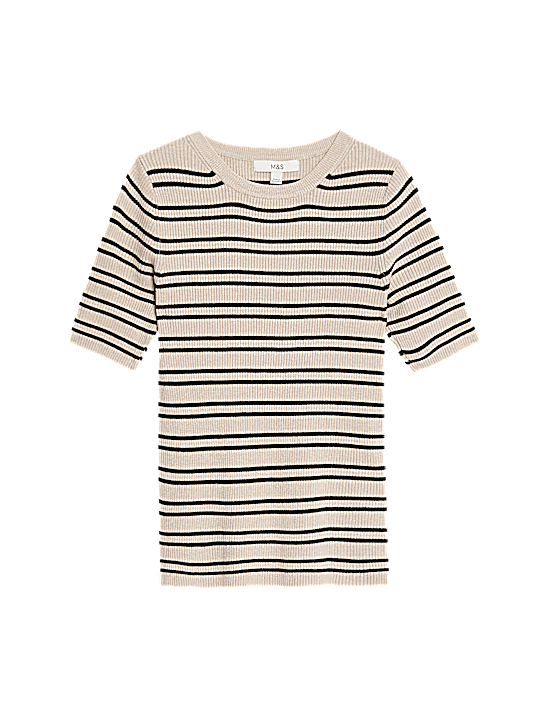 Tailored Striped Longline Waistcoat
