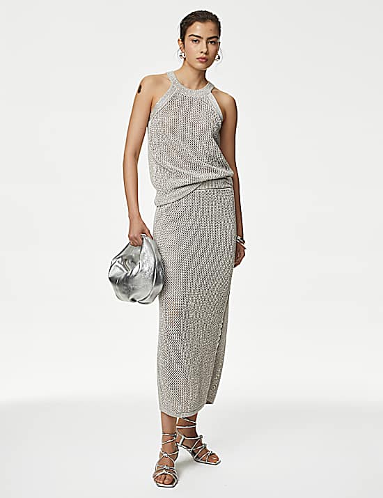 Tailored Striped Longline Waistcoat