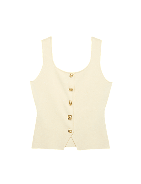 Tailored Striped Longline Waistcoat