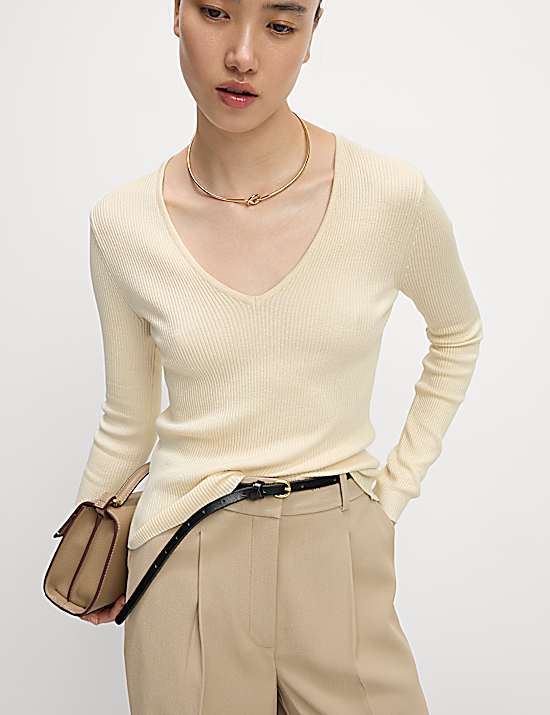 Tailored Striped Longline Waistcoat