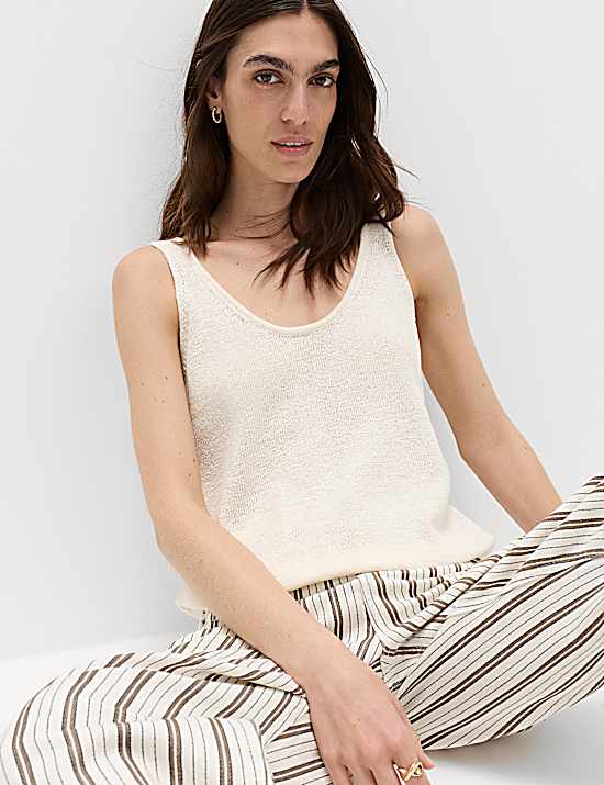 Tailored Striped Longline Waistcoat