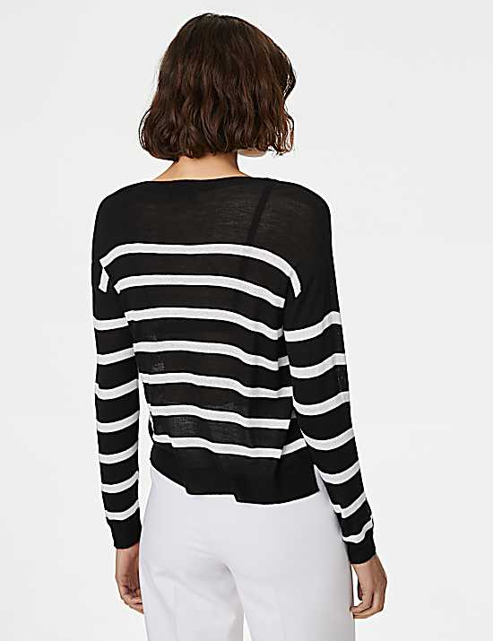 Tailored Striped Longline Waistcoat