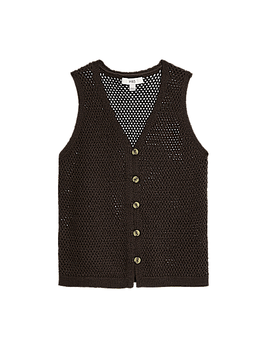 Tailored Striped Longline Waistcoat