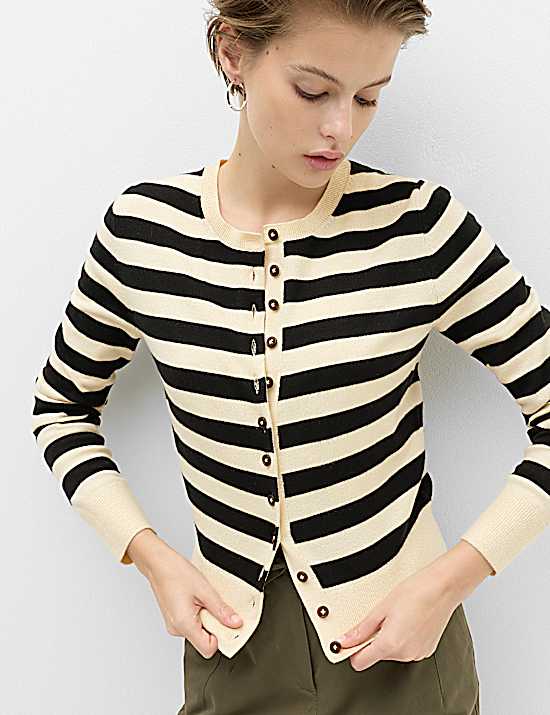 Tailored Striped Longline Waistcoat