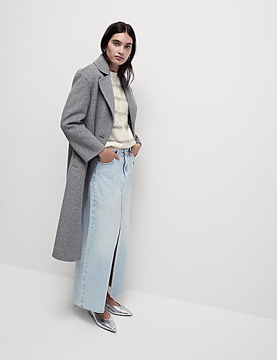Tailored Striped Longline Waistcoat