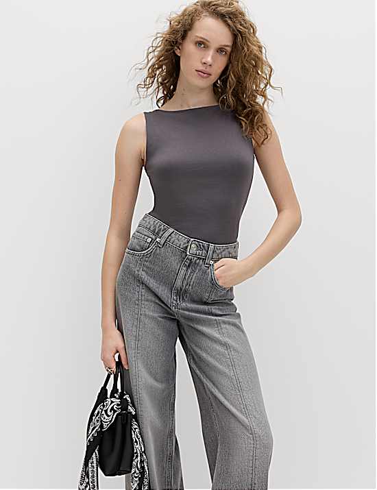 Tailored Striped Longline Waistcoat
