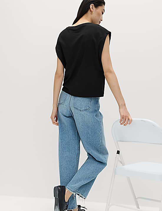 Tailored Striped Longline Waistcoat