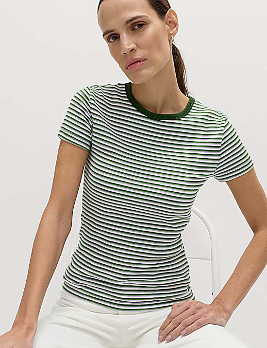 Tailored Striped Longline Waistcoat