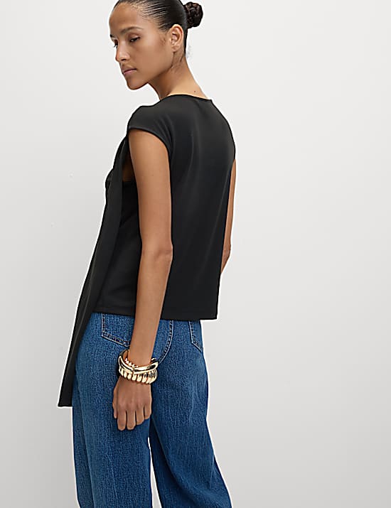 Tailored Striped Longline Waistcoat