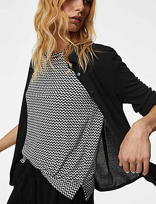 Tailored Striped Longline Waistcoat