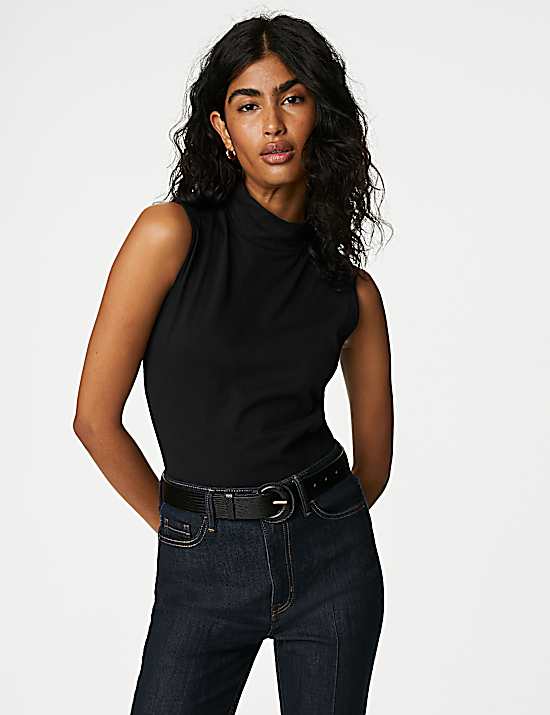 Tailored Striped Longline Waistcoat
